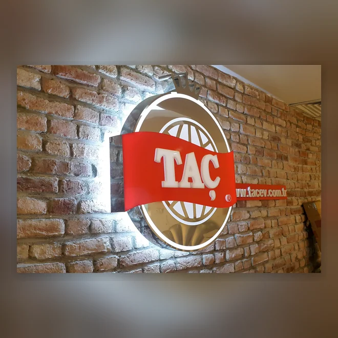 kurumsal firma tabelası — Krom Paslanmaz Tabela