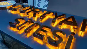 KUTU HARF Cephe tabelası