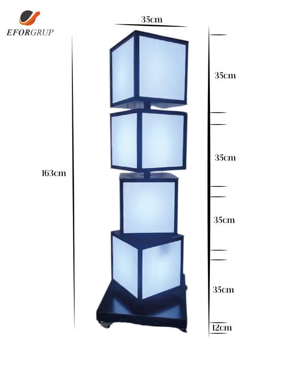 KÜP LED IŞIKLI DÖNER TABELA