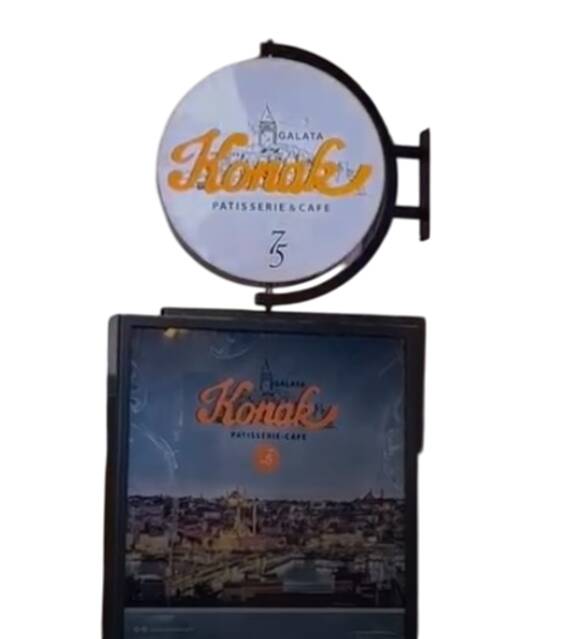 60 cm LEDLİ DÖNER TABELA